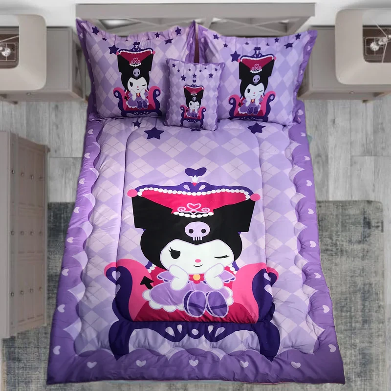 سرویس خواب مدل کرومی kuromi کد 56 یک نفره 5 تکه