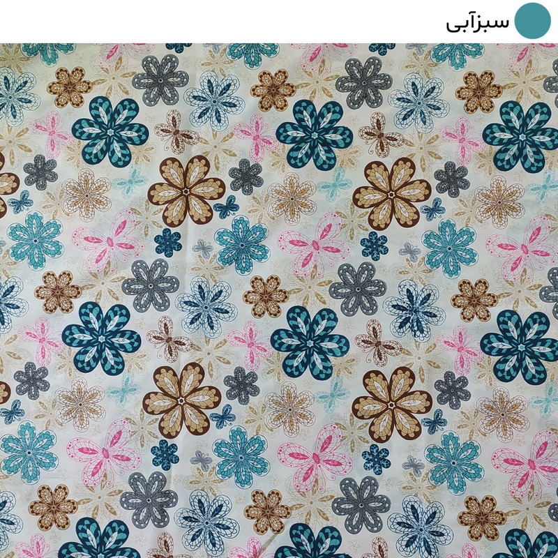 ملحفه تشک مهمان سندس مدل توسکا کد ّF866 یکنفره سایز 195x90 سانتی متر