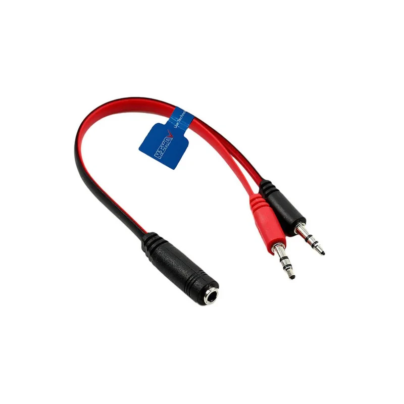 کابل 1 به 2 AUX مکا مدل MC15 طول 0.2 متر