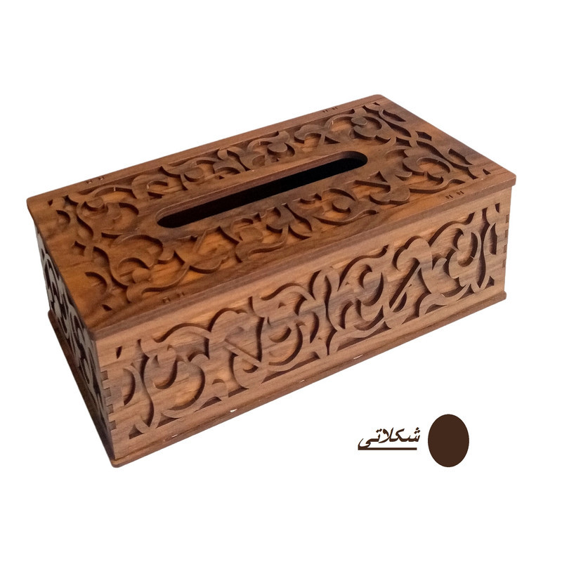 جعبه دستمال کاغذی مدل منبت