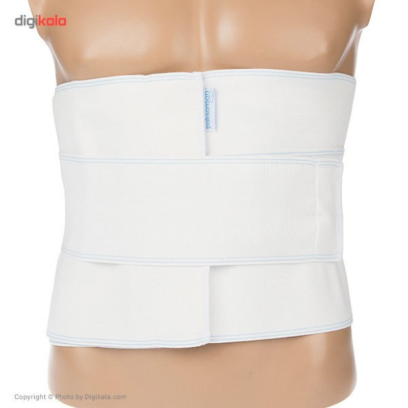 کمربند طبی پاک سمن مدل With Polyethylene Soft Bar سایز متوسط