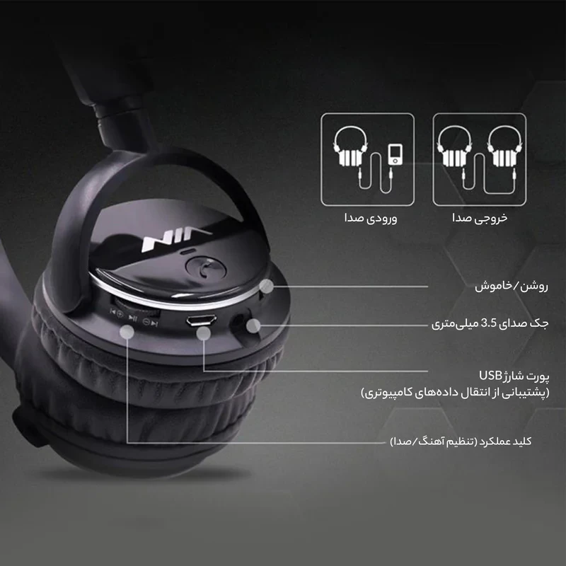 هدفون بی سیم نیا مدل Q1