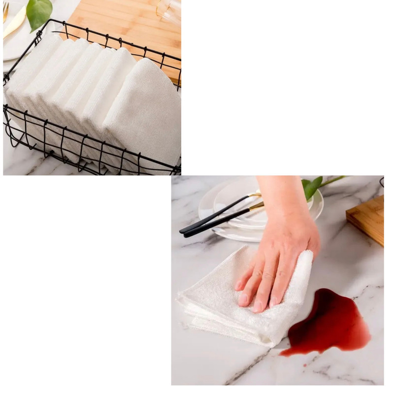 دستمال رطوبت‌گیر خانه و آشپزخانه حوله‌ای مدل میکروفایبر بسته 2 عددی