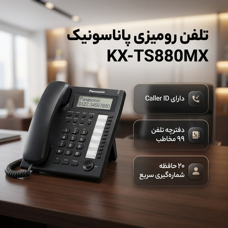 تلفن پاناسونیک مدل KX-TS880MX