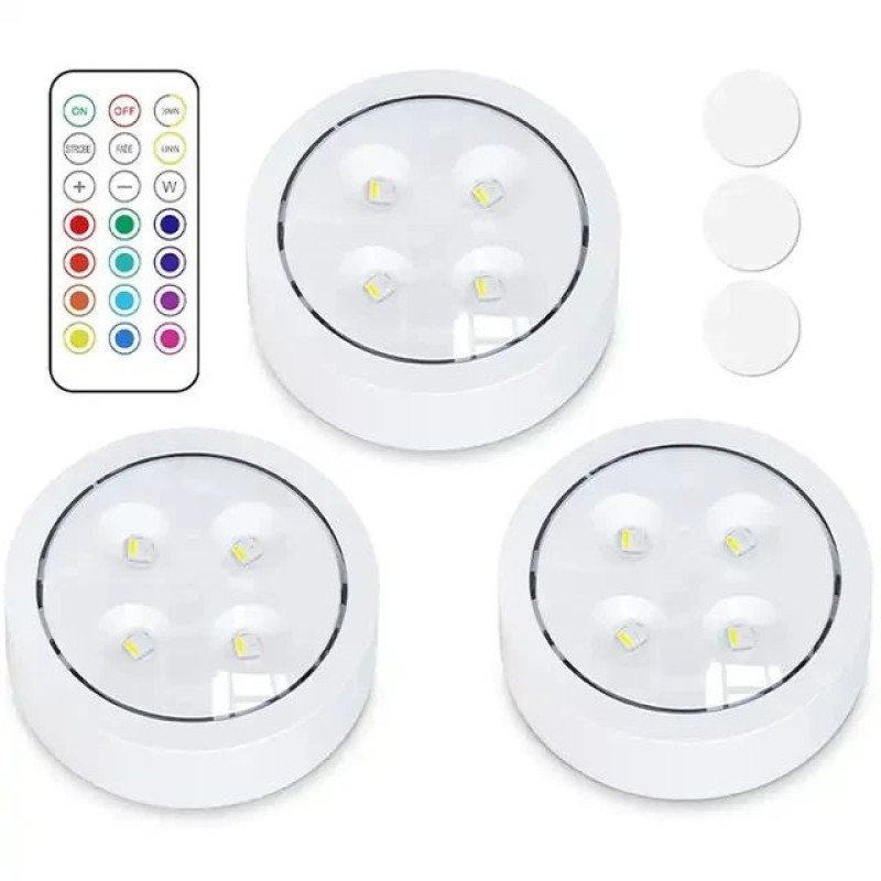 چراغ ال ای دی زیر کابینتی مدل شارژی بسته سه عددی