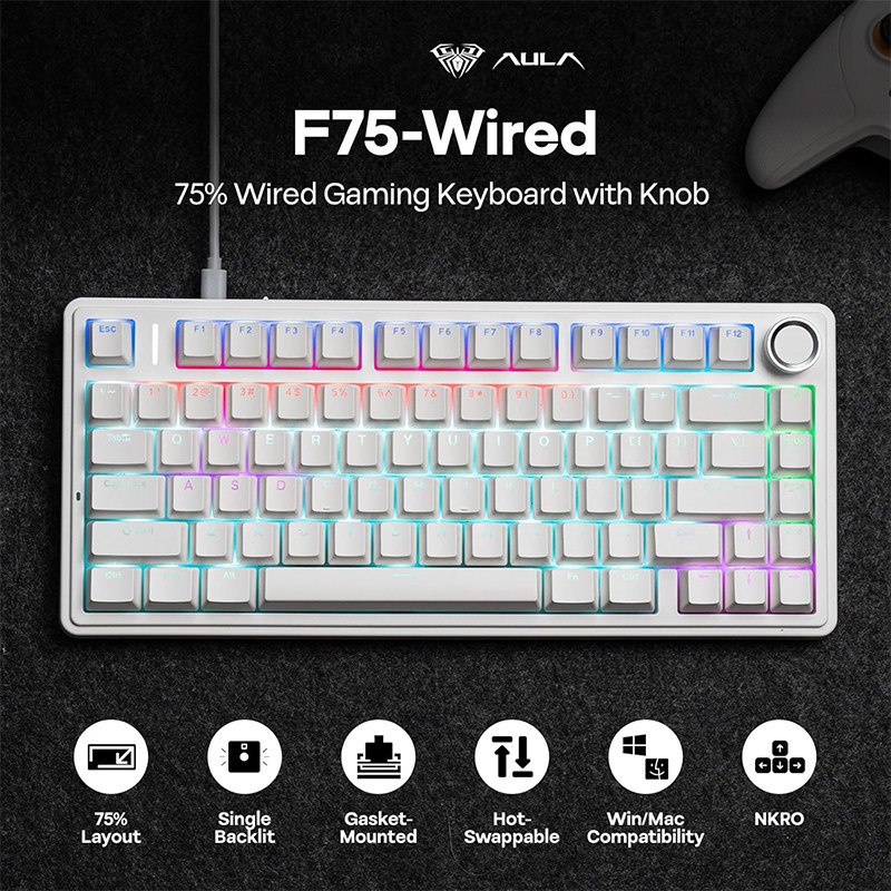 کیبورد مخصوص بازی آئولا مدل F75
