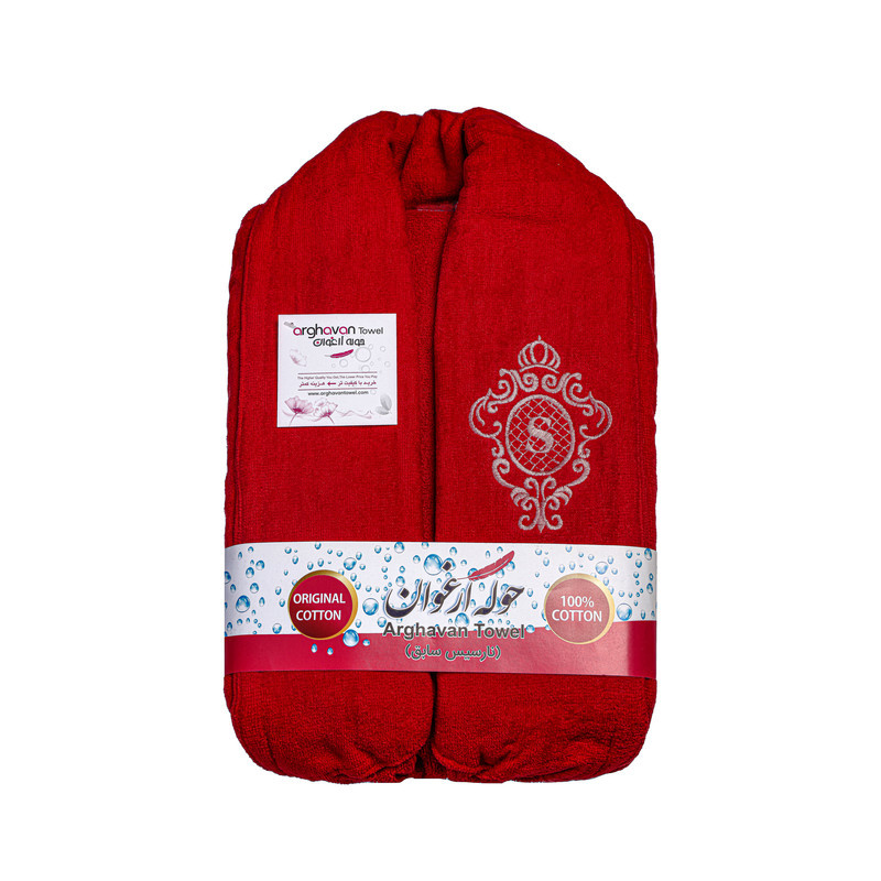 حوله پالتویی ارغوان طرح  رمنس سایز 135