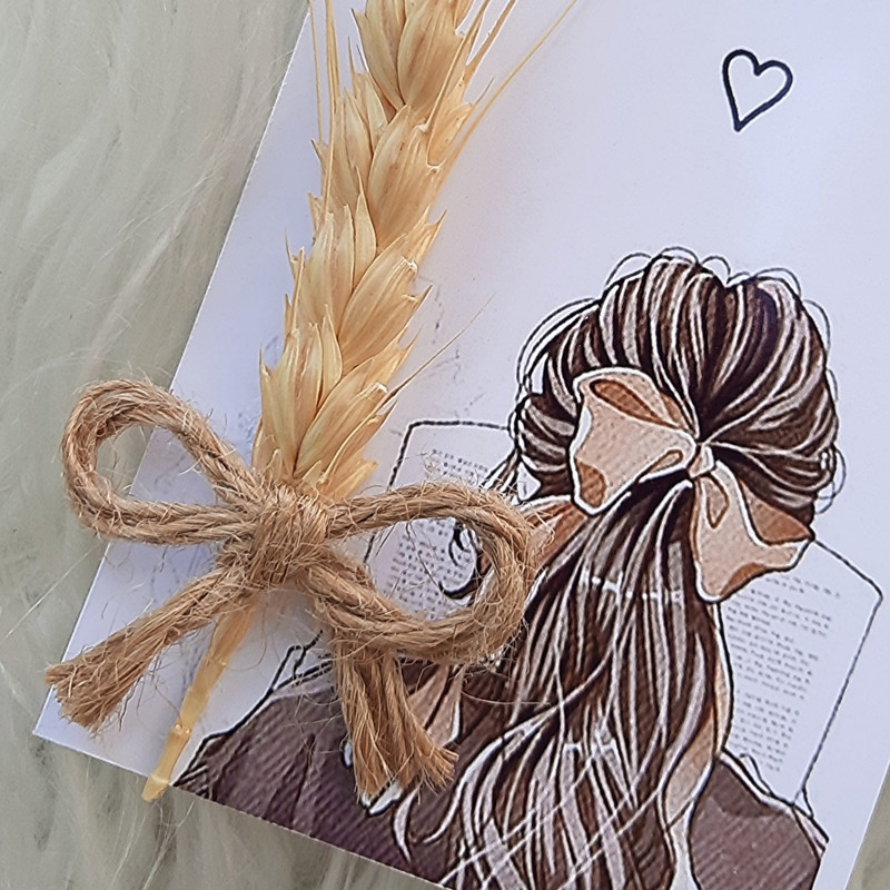 گیفت تزئینی مدل گندم طرح کارتی بسته  ۱۰ عددی