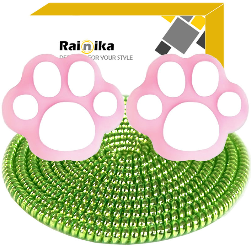 محافظ کابل شارژ و هندزفری رینیکا مدل Paw Pin KK 03 مجموعه 3 عددی