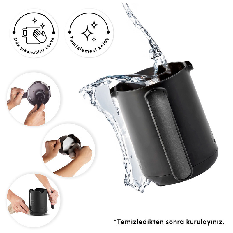 قهوه‌ساز کاراجا مدل Hatır Hüps Aroma، ظرفیت دم‌آوری پنج فنجان فاقد فیلتر