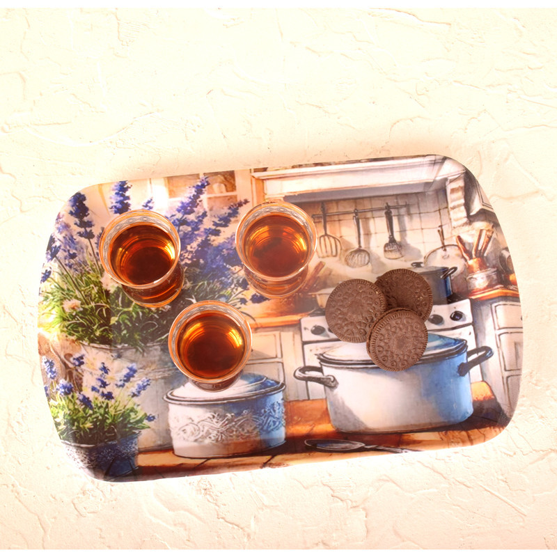 سینی دسته دار مهروز مدل A-1002  سایز 20×30 سانتی متر