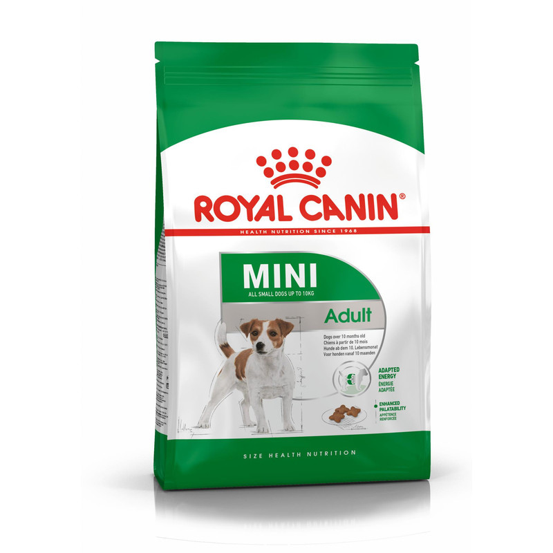 پوچ سگ بالغ نژاد کوچک رویال کنین مدل mini adult وزن 85 گرم