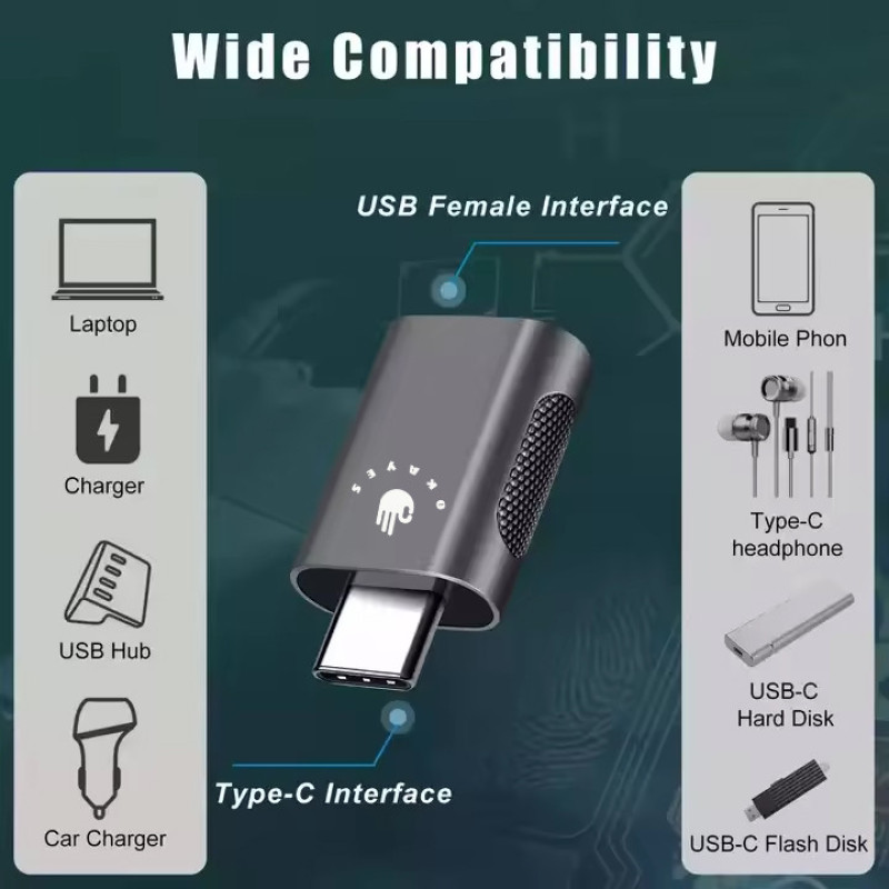 مبدل USB-C به USB اکی یس مدل TYPEC400