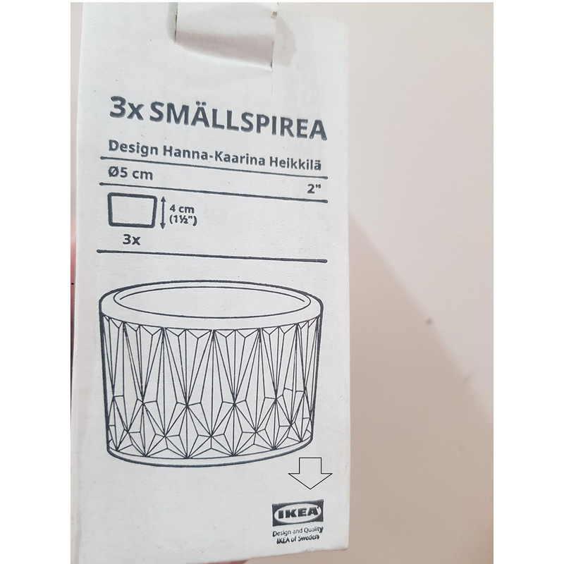جاشمعی ایکیا مدل SMÄLLSPIREA بسته 3 عددی