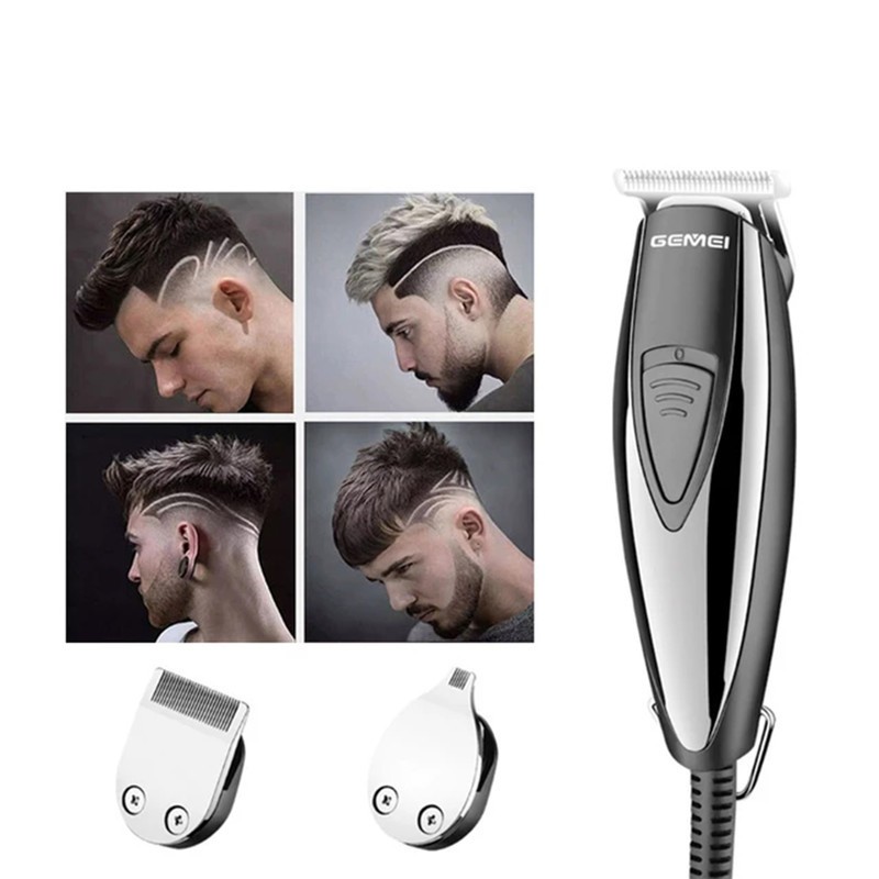 ماشین اصلاح موی صورت جیمی مدل GM830 با تیغه استیل ضد زنگ، برش مستقیم، قابلیت تنظیم سرعت، همراه 7 شانه اصلاح از 0.2 تا 9 میلی‌متر و منبع تغذیه برق با سیم