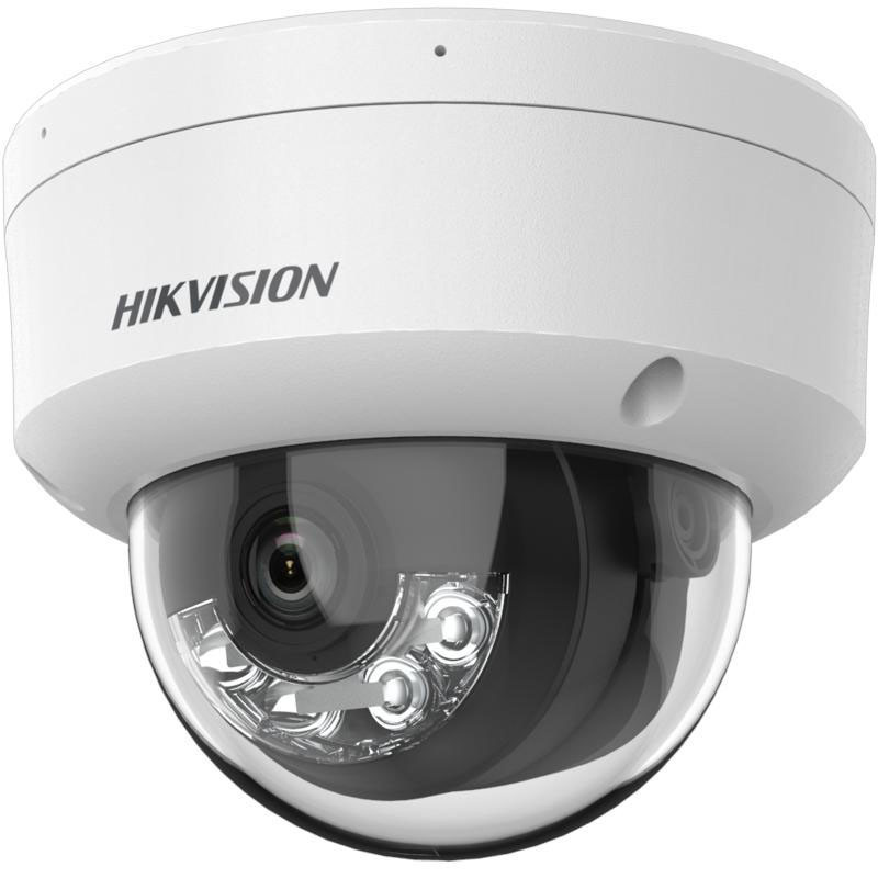 دوربین مداربسته دام تحت شبکه هایک ویژن مدل DS-2CD1123G2-LIU با رزولوشن 2 مگاپیکسل، لنز ثابت 2.8 یا 4 میلی‌متر، دید در شب تا 30 متر با نور سفید، میکروفن داخلی، قابلیت بزرگنمایی دیجیتال و ماسک محدوده حریم شخصی