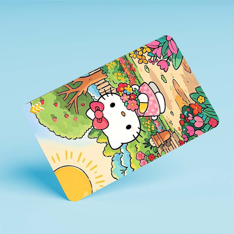 استيکر کارت کارنيکا طرح هلو کیتی hello kitty کد 75073 مجموعه 6 عددی