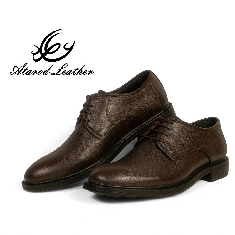 کفش مردانه چرم عطارد مدل چرم طبیعی کد SH135
