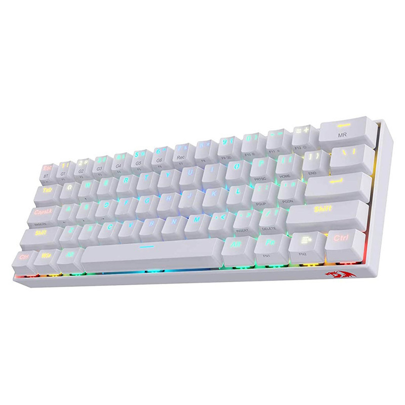 کیبورد مخصوص بازی ردراگون مدل FIZZ K617-GREYWHITE