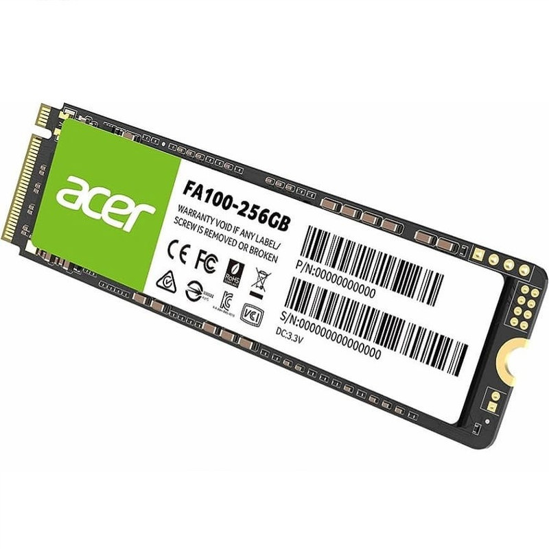 اس اس دی اینترنال PCIe Gen3 x4 ایسر مدل FA100 ظرفیت 256 گیگابایت
