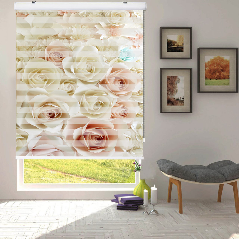 پرده زبرا زیو طرح 3D004 سایز 110x180 سانتی متر