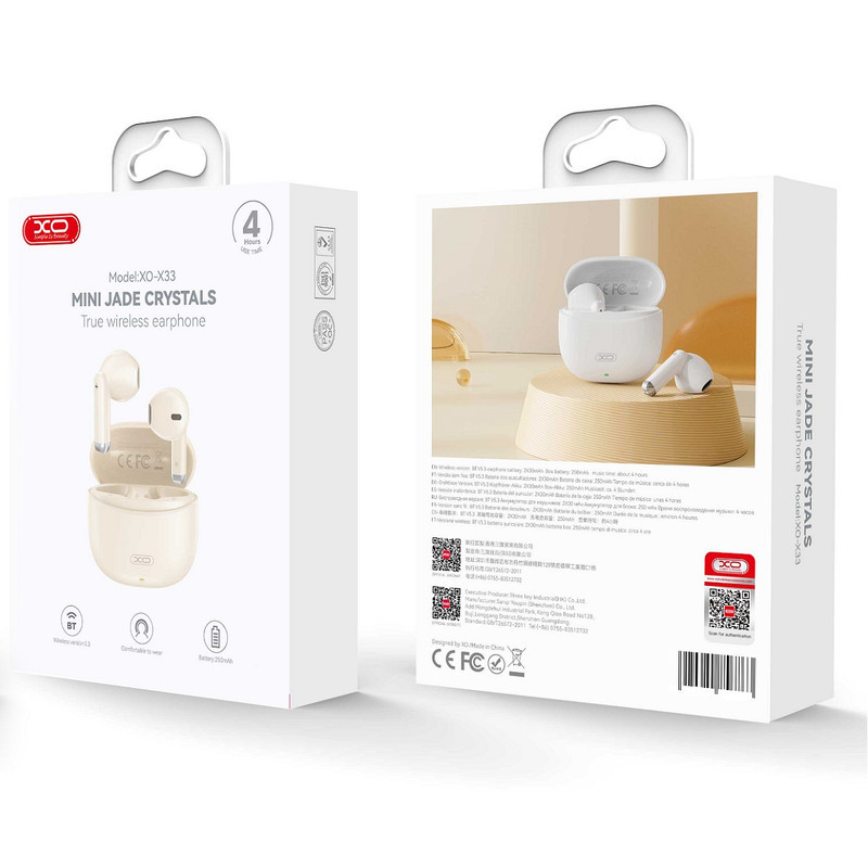 هدفون بلوتوثی ایکس او مدل X33 بدون قابلیت نویز کنسلینگ، درگاه شارژ USB Type-C، دارای کنترل لمسی