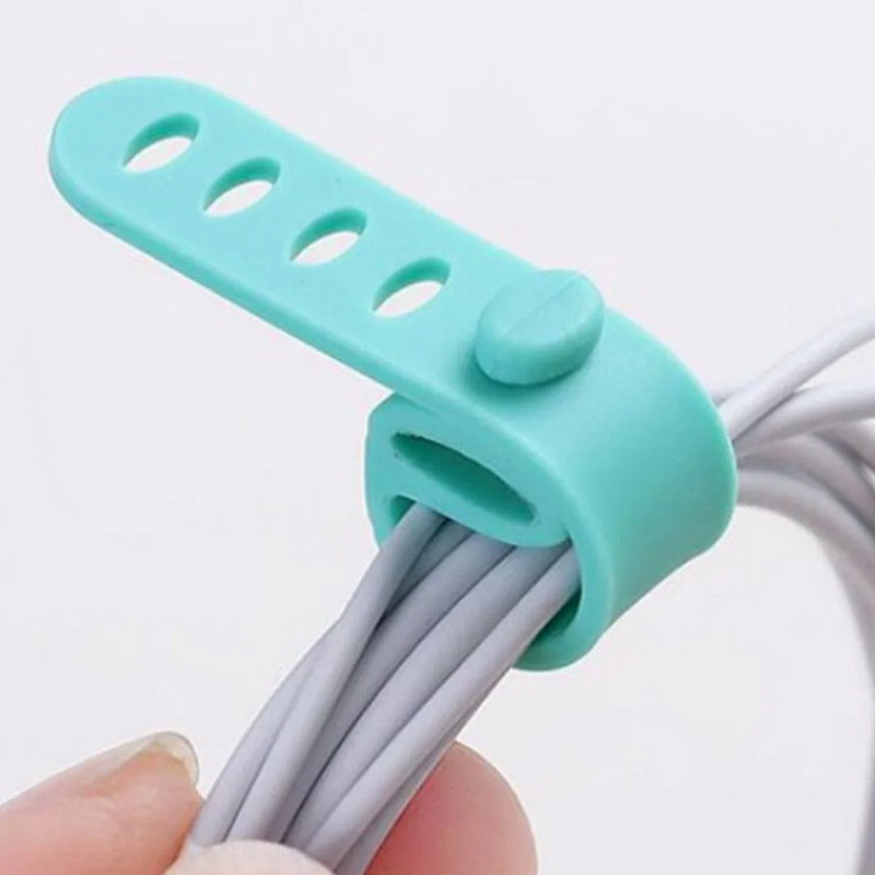 نظم دهنده کابل مدل Silicone Wire Binding بسته 6 عددی