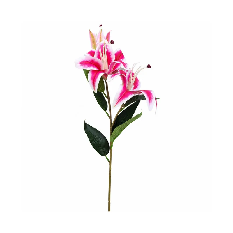 گل مصنوعی مدل لیلیوم ۳ گل یک شاخه