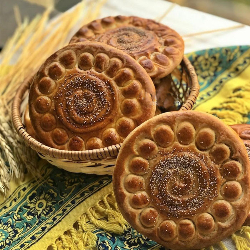 مهر شیرینی پزی به گز مدل کلوچه فومن