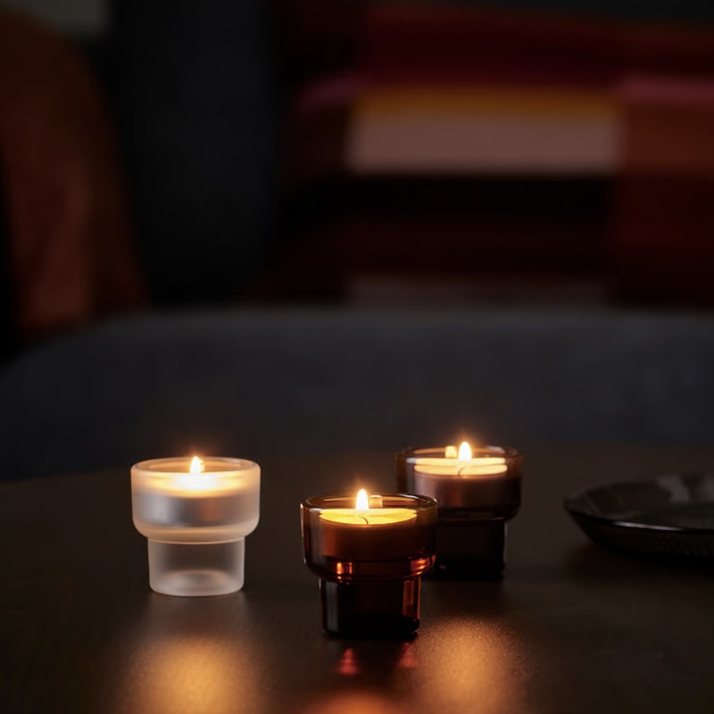 شمعدان ایکیا مدل ladusvala مناسب برای وارمر مجموعه 3 عددی