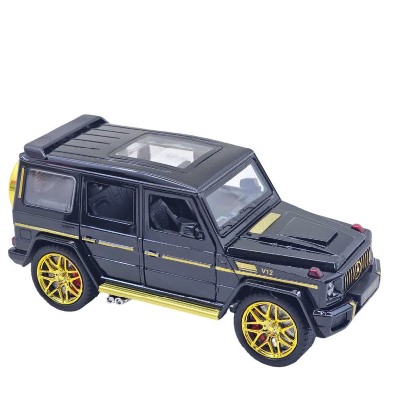 ماشین بازی کنترلی ناب سل مدل بنز جی کلاس شارژی آفرود فلزی چراغدار Mercedes-Benz G-Class Rechargeable Metal Off-Road Light