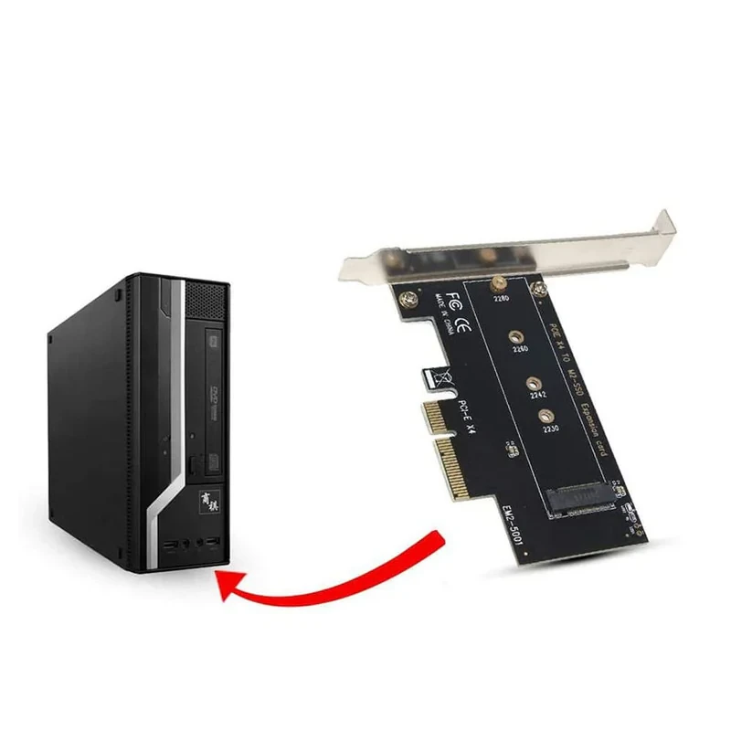 کارت تبدیل M2 SSD NVME به PCI-E 3.0 X4 مدل EM2-5001