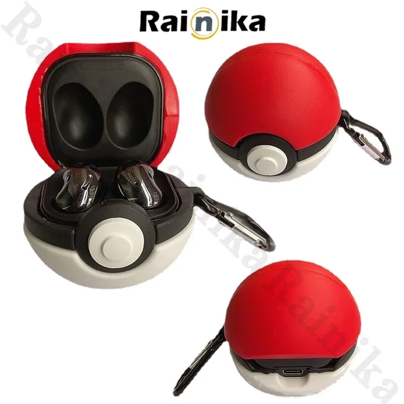 کاور رینیکا مدل Buds Pokemon Ball مناسب برای کیس هدفون بی سیم سامسونگ Galaxy Buds Live  Buds Pro  buds 2  buds 2 pro  Fe