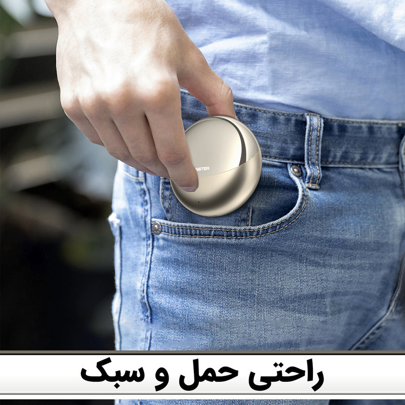هدفون بلوتوثی مانستر مدل V8 دارای نویز کنلسینگ فعال (ANC) و نویز کنسلینگ بدنه (ENC)، درگاه شارژ USB-C، دارای نمایشگر روی محفظه شارژ