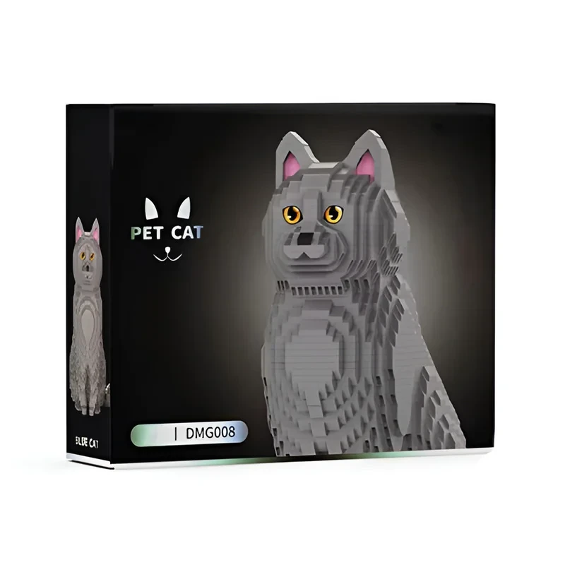 ساختنی 2700 تکه پت کت مدل گربه آبی کد DMG008
