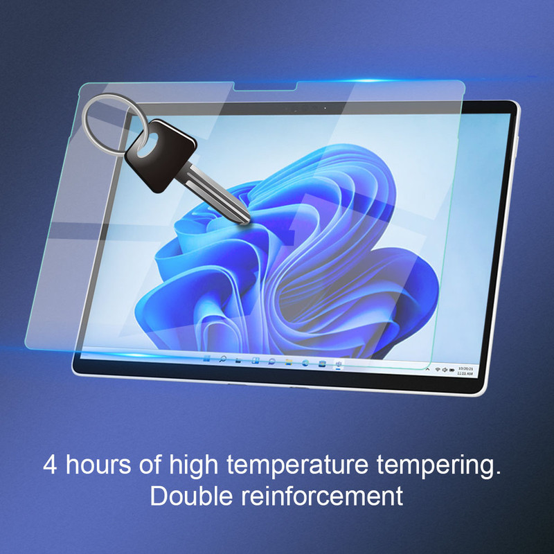 محافظ صفحه نمایش مدل tempered مناسب برای تبلت مایکروسافت Surface Pro 8910