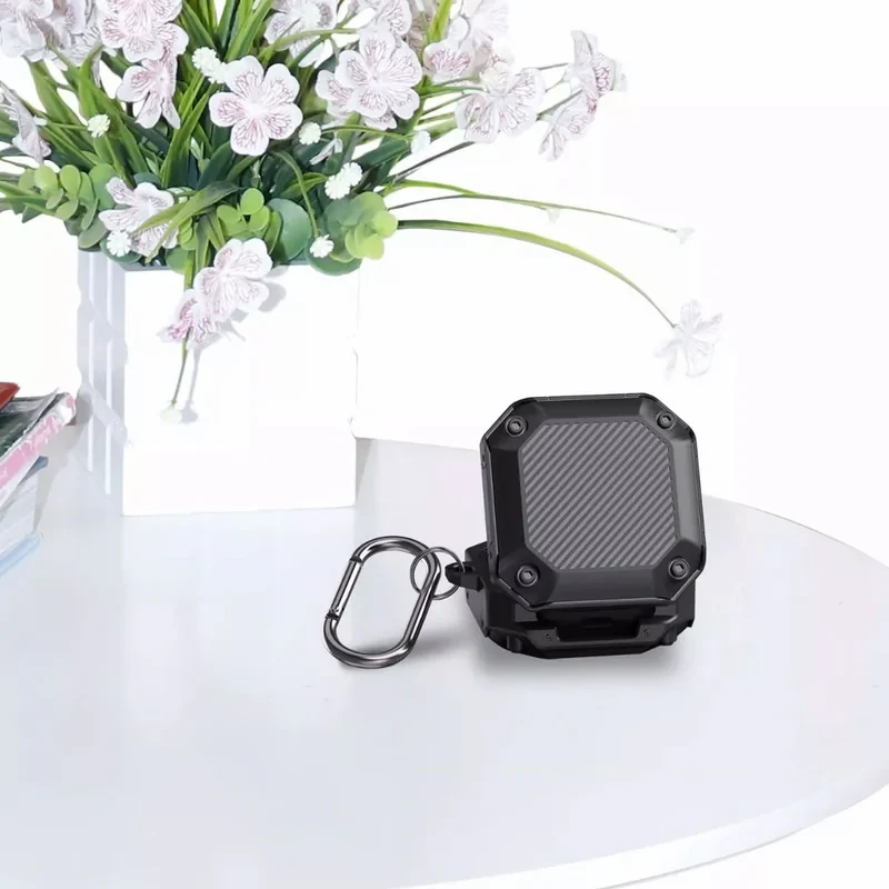 کاور کینگدام مدل Shock Resistant مناسب برای کیس هدفون بی سیم سامسونگ Galaxy Buds Live  Buds Pro  Buds 2  Buds 2 Pro  Buds FE به همراه گیره