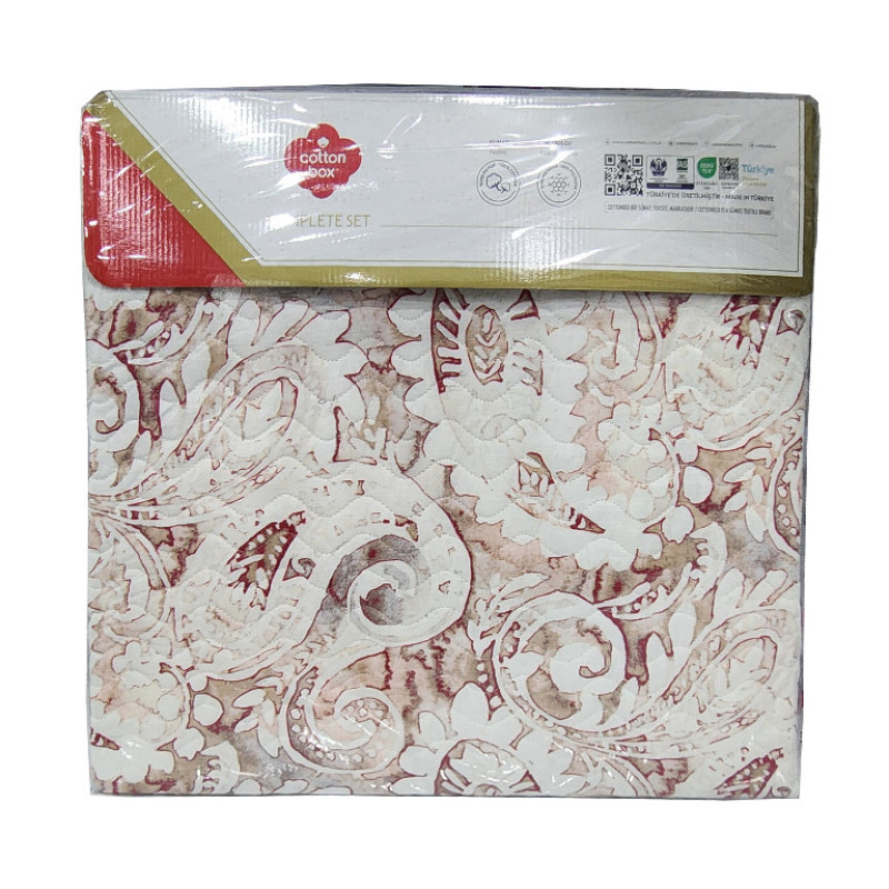 سرویس روتختی دو نفره 4 تکه کاتن باکس مدل Complete Set Bohem Serava Somon C.K