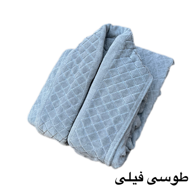 حوله پالتویی مدل تنپوش اصل شطرنجی سایز 135
