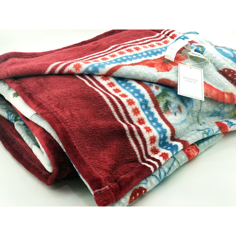 پتو مادام کوکو طرح CLAIRE سایز 220×200 سانتی متر