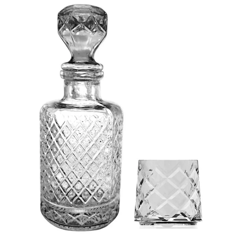 ست تنگ و لیوان 2 پارچه شیشه و بلور اصفهان مدل کوین توین