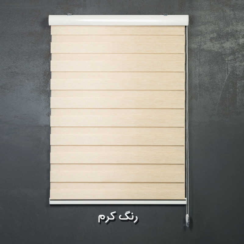 پرده زبرا طرح چوب کد SND-A-180 سایز 180x180 سانتی متر