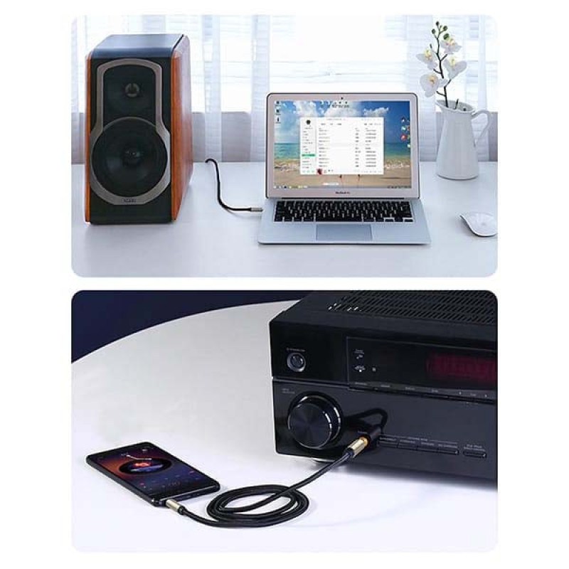 کابل AUX یوگرین مدل AV127-10630 طول 5 متر