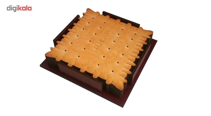 زیرلیوانی ژیوار طرح Biscuit بسته 6 عددی