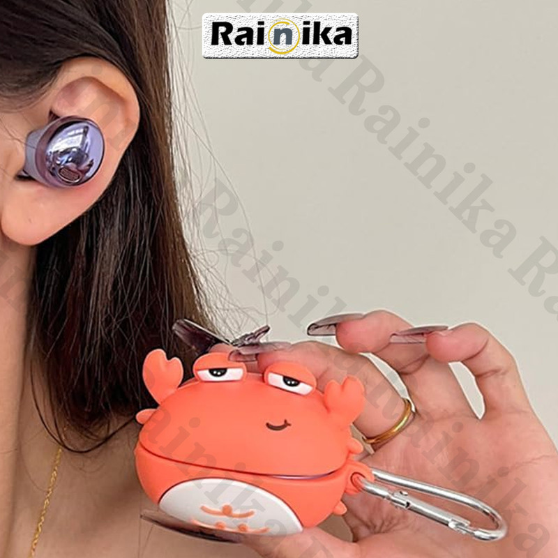 کاور رینیکا مدل Buds Cute Crab مناسب برای کیس هدفون بی سیم سامسونگ Galaxy Buds Live  Buds Pro  buds 2  buds 2 pro  Fe