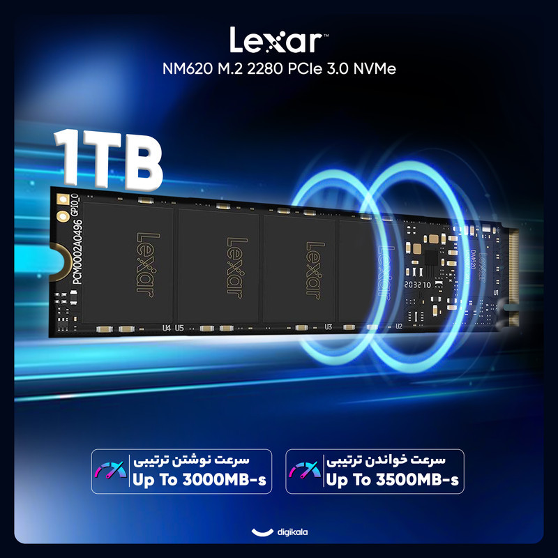اس اس دی اینترنال PCIe Gen3 x4 لکسار مدل NM620 ظرفیت 1 ترابایت