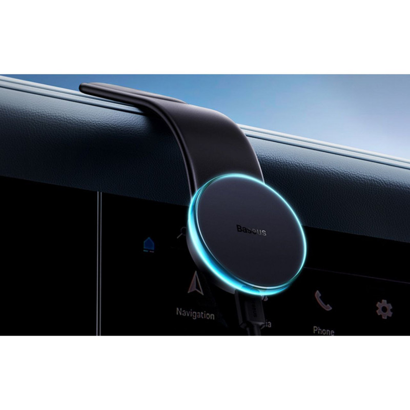 پایه نگهدارنده و شارژر بی سیم گوشی موبایل بیسوس مدل C02 Pro