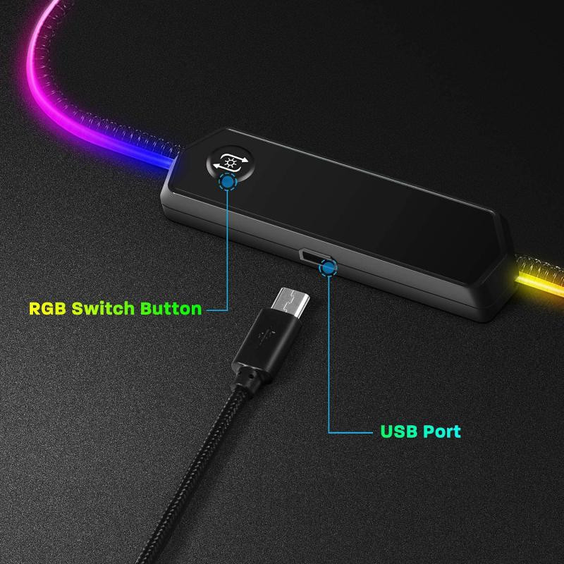 موس پد مخصوص بازی لومینوس مدل RGB