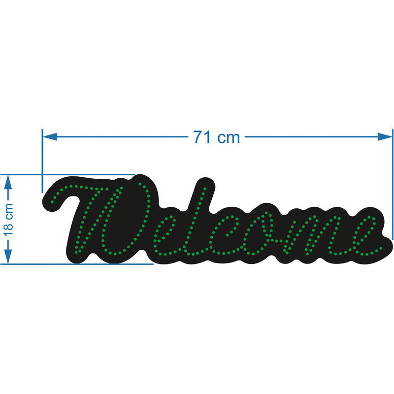 تابلو ال ای دی آیاز طرح Welcome کد 230G