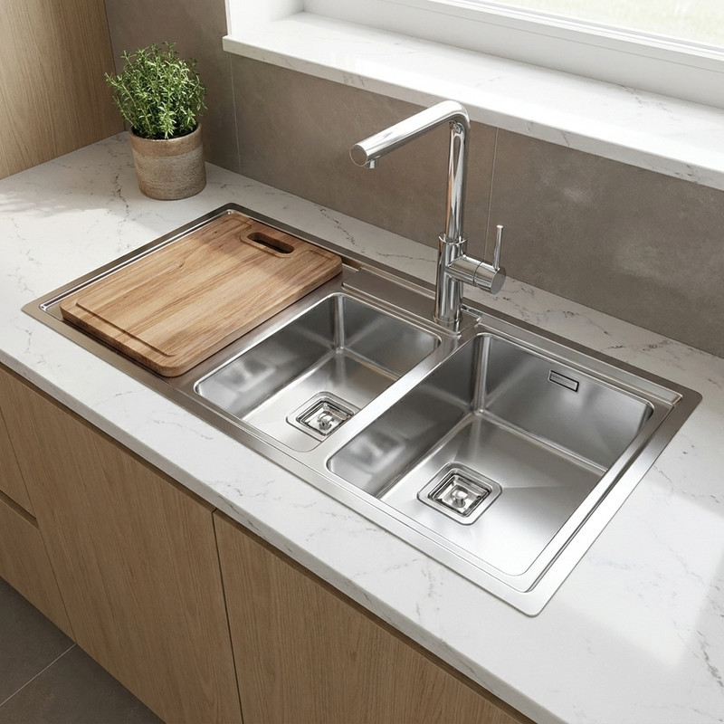 سینک ظرفشویی اخوان مدل 600S توکار
